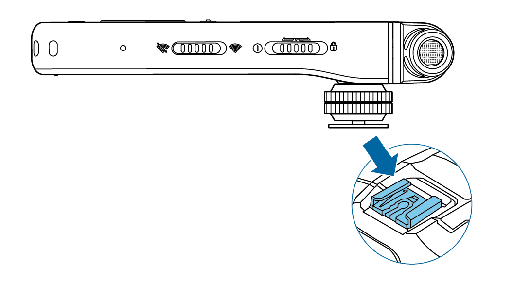 VoiceTracer plug in hot shoe adapter