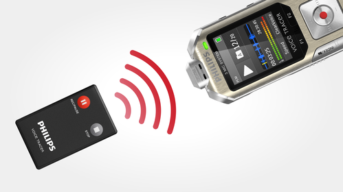 Wireless remote control included for convenient recording