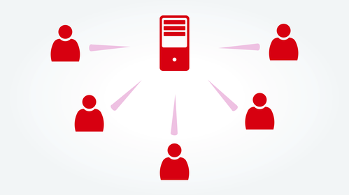 Client-server architecture for easy central administration