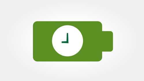 Extra long battery runtime for longer recording sessions